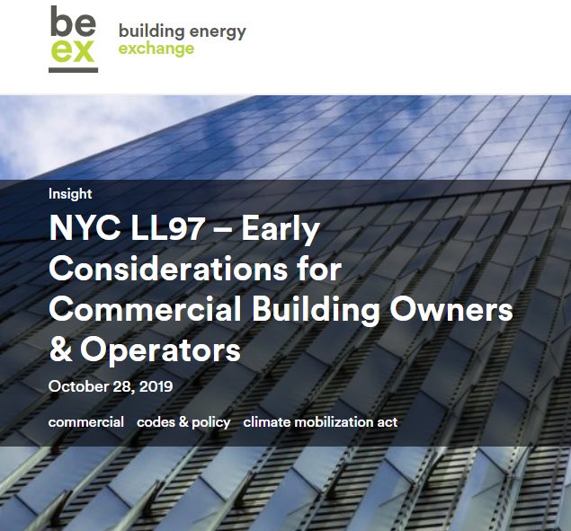 NYC LL97 – Early Considerations for Commercial Building Owners & Operators by Josh Kace